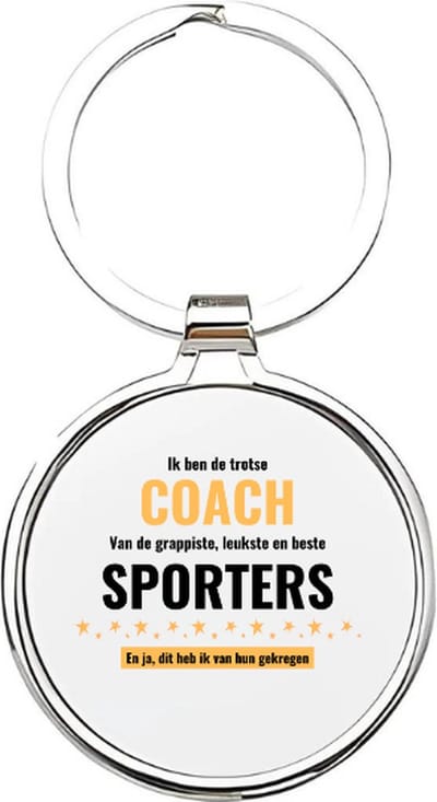 Akyol - coach Sleutelhanger - Coach - de beste coach - beste coach ever sleutelhanger - trainer - coach - leuke kado voor iemand die coach is - sporttrainer - coach van je kinderen - lifecoach - 4 x 7,5 CM