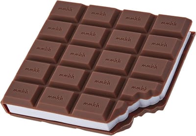 Oneay Een notitieboekje in de vorm van een chocoladereep, creatief schrijfgerei, draagbaar, zacht aanvoelend en met een cool ontwerp.
