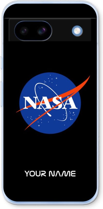 Gepersonaliseerd - Case Company® - Hoesje geschikt voor Google Pixel 8a hoesje - NASA - Soft Cover Telefoonhoesje - Bescherming aan alle Kanten en Schermrand