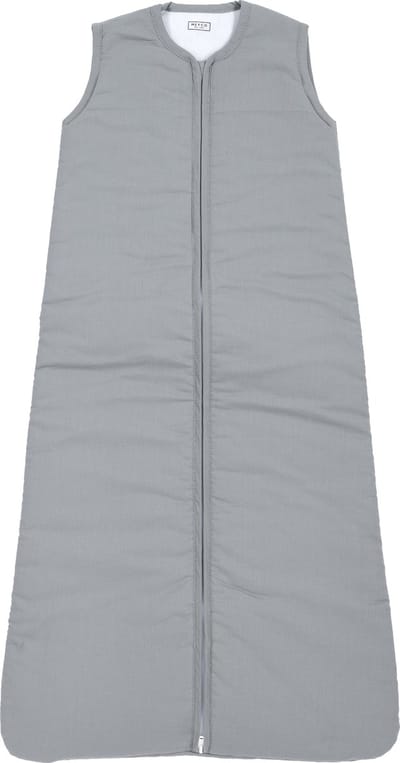 Meyco Baby Uni baby slaapzak gevoerd - grey - 70cm - 2.0 TOG