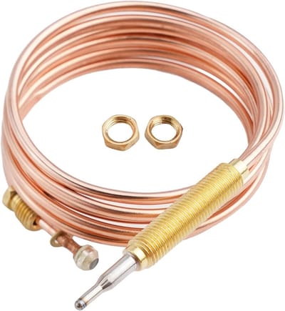 Thermokoppelsensor M8 - Temperatuursensor - Gasapparaten Meten - Snelle Reactietijd - 120 cm Lengte - Zilver
