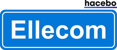 Hacebo - Plaatsnaam Sticker - 29x10 CM - Ellecom sticker - Verkeersborden sticker - grappige cadeaus - Ellecom