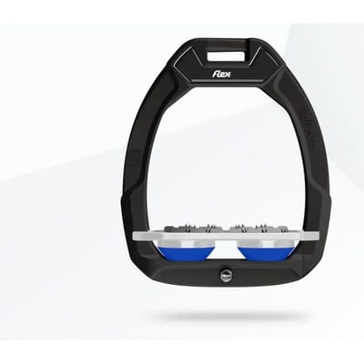 Veiligheidssportbeugels Plat Ultra Grip Zwart/Grijs/Blauw Flex-On Safe-On