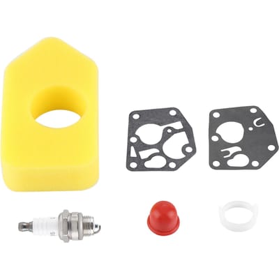Kit de joint de diaphragme de carburateur et de filtre à air pour bougies d'allumage pour Briggs & Stratton et de nombreux petits moteurs blanc