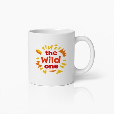 The Wild One Mok 330ml – Leuke en Speelse Koffiebeker voor Vrije Geesten – Perfect Verjaardagscadeau voor Energieke Personen