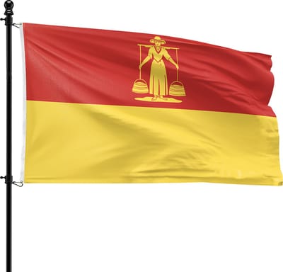 VlagDirect - Huizen vlag - Gemeente Huizen vlag - 90 x 150 cm.