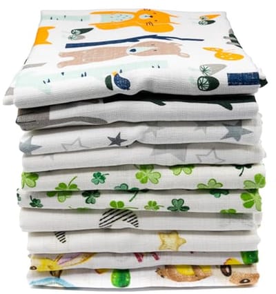 Stof Luiers en Spuugdoeken Set van 12 - OEKO-TEX 70x80 cm - Unisex Baby Accessoires