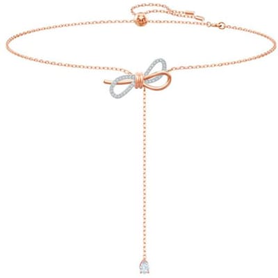 Swarovski Lifelong Strik Y-Vormig Ketting Dameskettingen Wit 5447082 Box (Random Color) beige