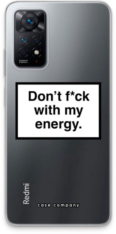 Case Company® - Hoesje geschikt voor Xiaomi Redmi Note 11 Pro hoesje - My energy - Soft Cover Telefoonhoesje - Bescherming aan alle Kanten en Schermrand
