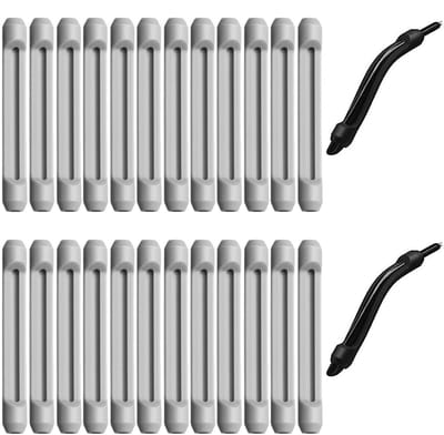12 Paar Anti-Slip Oorhaakjes - Oorstrips Brillenpootjes - Anti-Slip Brilpootjes - Bril pootjes - Oorbekleding - Bril Kussen - Beschermers Voor Bril Pootjes - Grijs - Siliconen - Antislip - Bril Accessoires - 24 Stuks