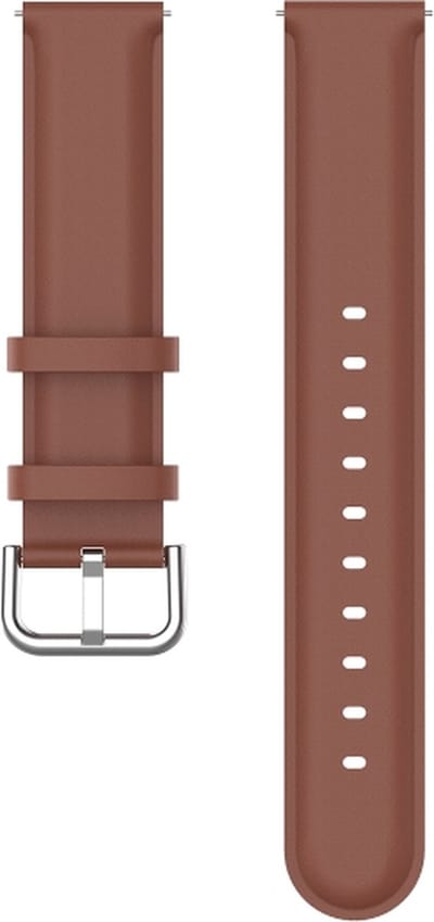 Leren bandje - geschikt voor Huawei Watch GT 2 42 mm / GT 3 42 mm / GT 3 Active 42 mm / GT 3 Pro 43 mm / GT 3 Elegant - bruin