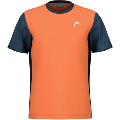 Tennisshirt HEAD Men Slice Shirt Campfire Orange-S