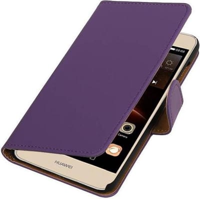Bookstyle Wallet Case Hoesje Geschikt voor Huawei Y5 II Paars