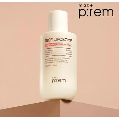 Faire P:REM Tonique Hydratant Liposome de Riz Céramide 200ml Hypoallergénique, Hydratation Longue Durée, Haute Absorption white