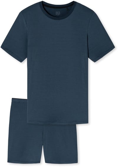 Schiesser - Heren - Shortama - Donkerblauw - 50