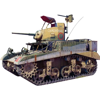 MiniArt Modelbouwpakket Militaire voertuigen - 35421 Britse M3 Stuart Mk.I -Honey- - Vroege Productie - Tank - Met volledig Interieur Plastic - 1:35 - Modelbouw