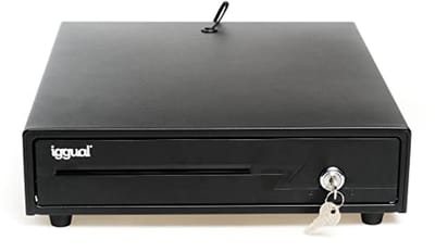 Kassa lade zwart IRON-10 met 3-voudig sluitsysteem