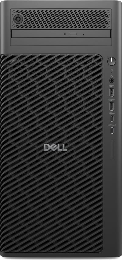Dell Pro Max Tower T2 FCT2250 - Towermodel Core Ultra 9 285 tot 5.6 GHz - vPro Enterprise - RAM 32 GB - SSD 1 TB - SED, NVMe, TLC - Intel Graphics - Gigabit Ethernet - Win 11 Pro - monitor: geen - zwart - BTS - met 3 jaar Basic Onsite