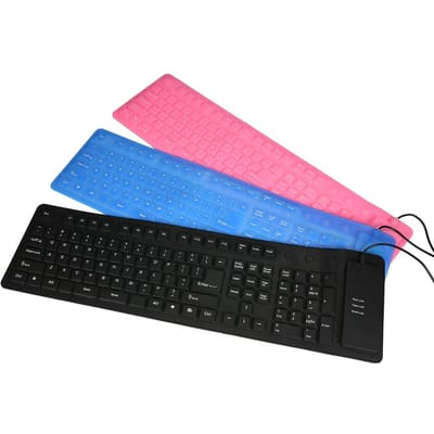 108 toetsen USB siliconen flexibel opvouwbaar toetsenbord waterdicht stofdicht USB stille toetsen voor laptop