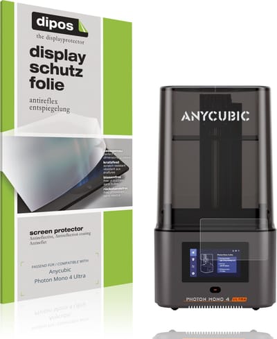 dipos – 2x Matte Beschermfolie geschikt voor Anycubic Photon Mono 4 Ultra | Krasbestendige & antireflecterende Screenprotector Ultra-Thin