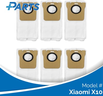Xiaomi X10 Stofzakken (6 Stuks, Plus.Parts® alternatief voor RDB3)