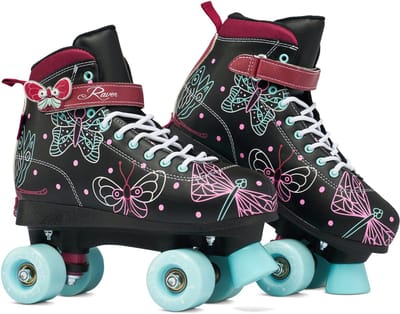 RAVEN Amelia Zwarte Verstelbare Skates Maat 35-38