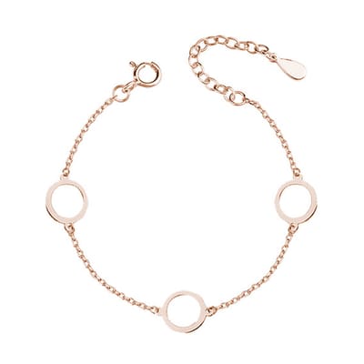 Rose Goudkleur Armband - Rose Goudkleurig Cirkel Armband - Armband Zilveren - Amona Jewelry