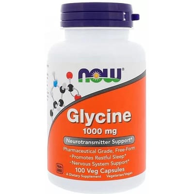 Now Foods Glycine 1000mg (100 vcaps) Unflavoured - Aminozuren - Aminozuur-Mix