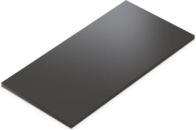 Tafelblad 28 mm Antraciet 100x70 cm Spaanplaat met ABS Rand voor Kantoor en Keuken