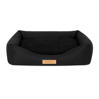 Orthopedisch hondenkussen XXL gepersonaliseerd 100x82x18 cm zwart