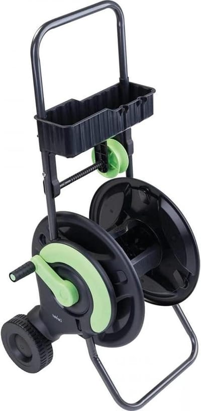 Slanghaspel - Slangwagen - Tuinonderhoud - Met wielen - 3.25 kg - Groen