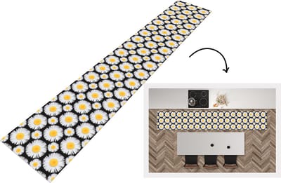 Keukenloper - Loper keuken - Patronen - Daisy - Bloemen - 300x50 cm - Keukenloper vinyl