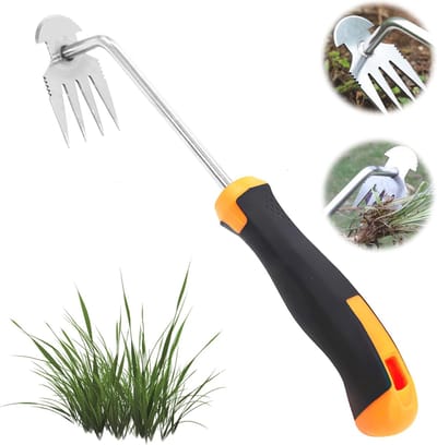 Handmatige Onkruidverwijderaar van Roestvrij Staal - Ergonomisch Tuingereedschap voor Efficiënte Tuinonderhoud