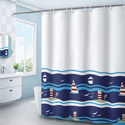 Dailygoods- Douchegordijn 180x183 cm - Waterdicht - Wasbaar - Antischimmel - Zacht Polyester - Milieuvriendelijk - Badkamergordijn