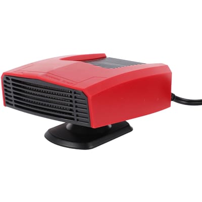 Li-ion Batterij Ruimteverwarmer Geschikt voor Draagbare Stille Kleine Elektrische Thermostaat Kachel Koelventilator 2 Gebruik voor Auto Buiten met Licht USB-poort red