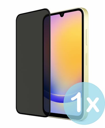 Privacy Screenprotector Geschikt voor Samsung Galaxy A25 – Anti-Gluren – Krasbestendig Gehard Glas 9H – Volledige Dekking – FuturiQ