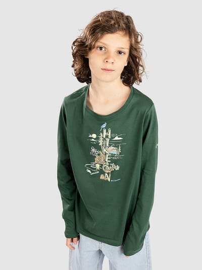 Columbia Dobson Pass Kids Longsleeve T-Shirt groen