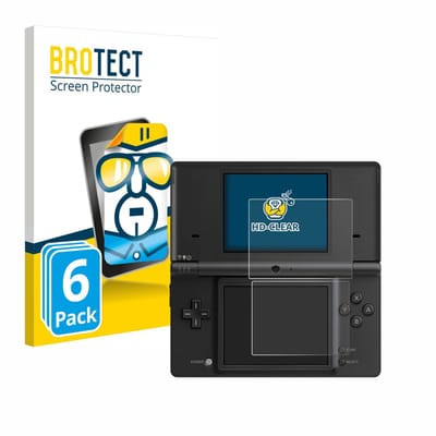 BROTECT - Screenprotector voor Nintendo DSi - Folie Beschermfolie transparant 6 Stuks