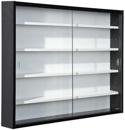 Vitrinekast met Glas - Vitrinekasten Woonkamer - 80cm x 60cm x 9,5cm