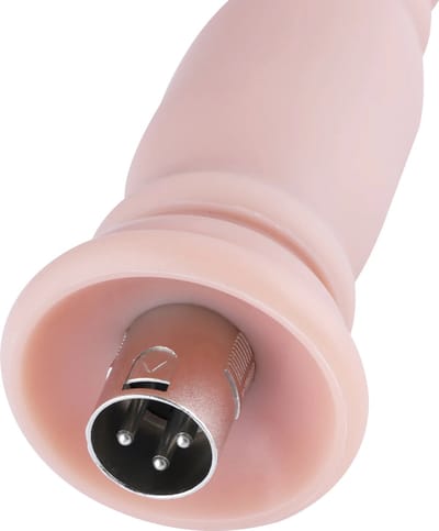 Anaal Dildo 3XLR voor Auxfun Basic Sex Machine Beige 20 cm