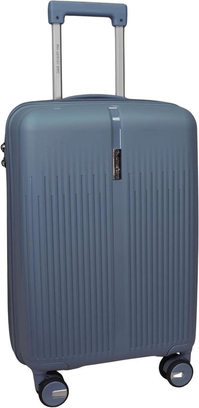Reiskoffer Trolley Set - Koffers Set - Zakenreizen Vakanties - Dubbele Wielen - Medium 75L - Grijs Blauw