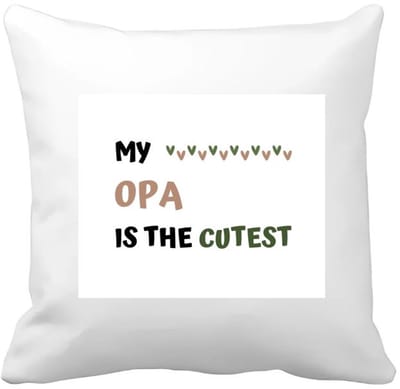Akyol - my opa is the cutest Kussen hoes - Opa - schattige opa - verjaardagscadeau - verjaardag - cadeau - cadeautje voor opa - opa artikelen - kado - geschenk - gift - 40 bij 40 cm