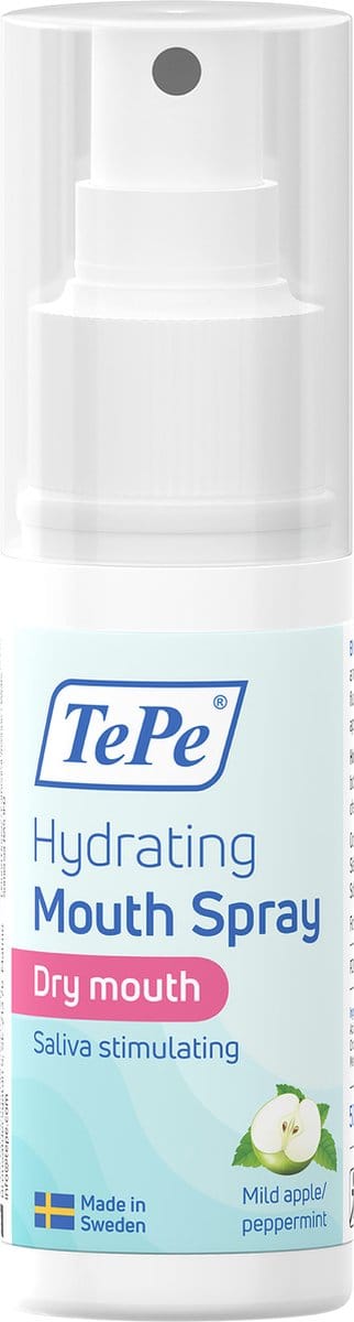 TePe Hydraterende Mondspray - Spray voor droge mond - Mild apple/peppermint – 50 ml