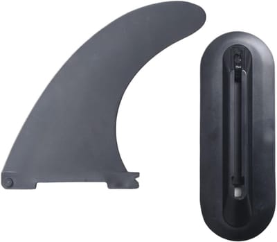 Afneembare Vinnen - Watersport Accessoire - Watersport Verbeteren - Snelsluiting Systeem - 27.6 x 9.6 cm - Zwart