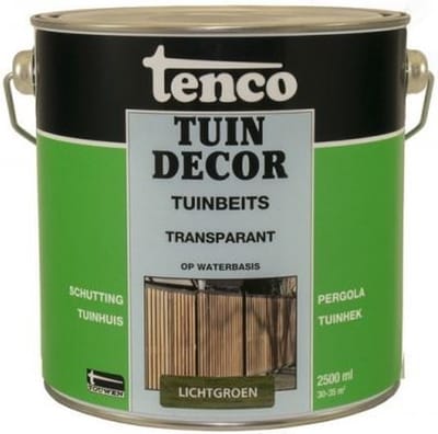 Tenco tuindecor beits transparant lichtgroen - 2,5 liter