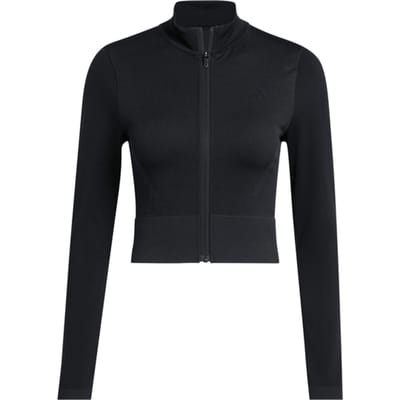 Adidas Performance Workout Essentials Knit Jack Met Lange Ritssluiting - Dames - Zwart