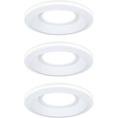 LED-inbouwlamp Sormus Set van 3 IP65 rond 100 mm 3x4,8W / 1,5W 3x300lm 230V 3000K Wit