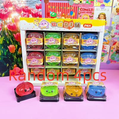 Mini Dumpling Squishy Stressballen Fidget Sensorisch Speelgoed Simulatie Voedsel Knijpspeelgoed Willekeurige Kleur