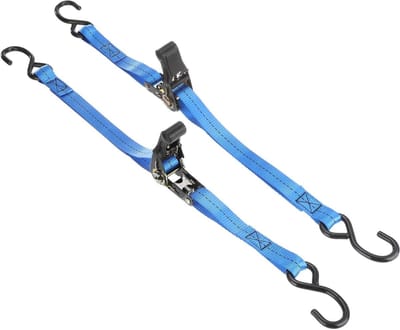 Spanbanden Boot - Bevestigingsriemen Aanhanger - Veilig Transport - Verstelbare Ratel - 1 Meter - Blauw