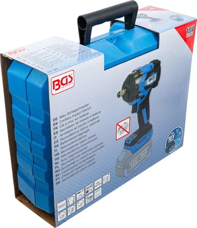 BGS Accu slagmoersleutel - borstelloos - 1/2 - 550 Nm - 18 V - zonder accu
